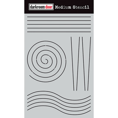 Medium Stencil - Journal Lines