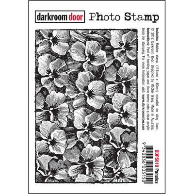 Photo Stamp - Pansies
