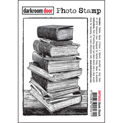 Photo Stamp - Book Stack