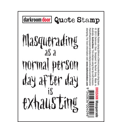 Quote Stamp - Masquerade