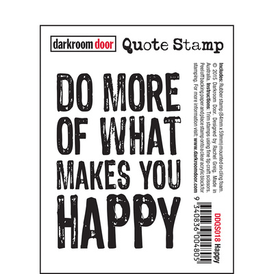 Quote Stamp - Happy