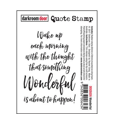 Quote Stamp - Wonderful