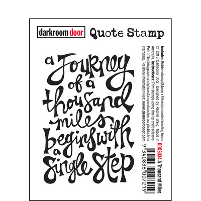 Quote Stamp - A Thousand Miles