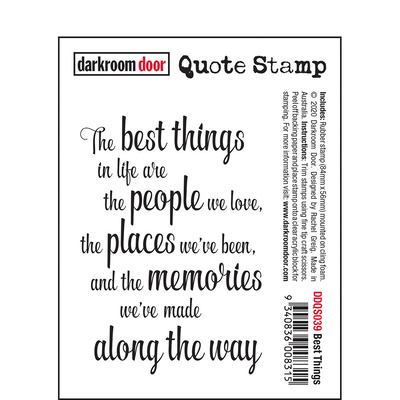Quote Stamp - Best Things