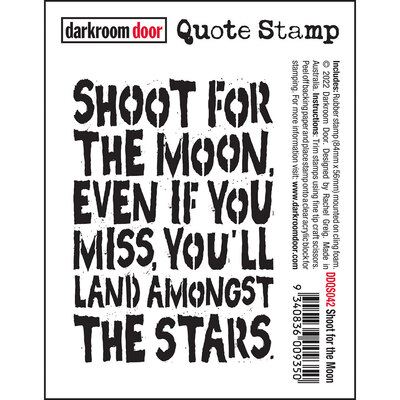 Quote Stamp - Shoot for the Moon