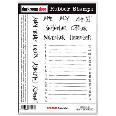 Rubber Stamp Set - Calendar