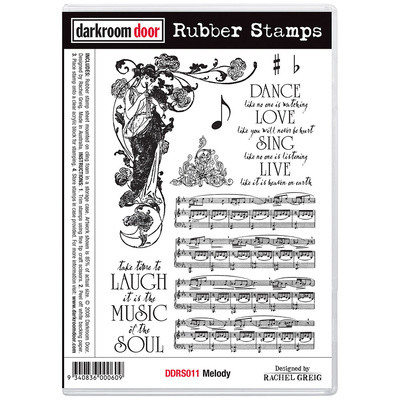 Rubber Stamp Set - Melody