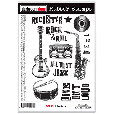 Rubber Stamp Set - Rockstar