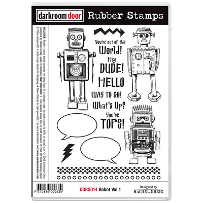 Rubber Stamp Set - Robot Vol 1