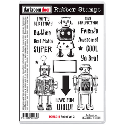 Rubber Stamp Set - Robot Vol 2