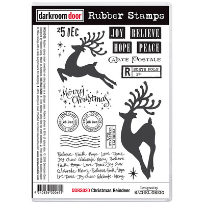 Rubber Stamp Set - Christmas Reindeer