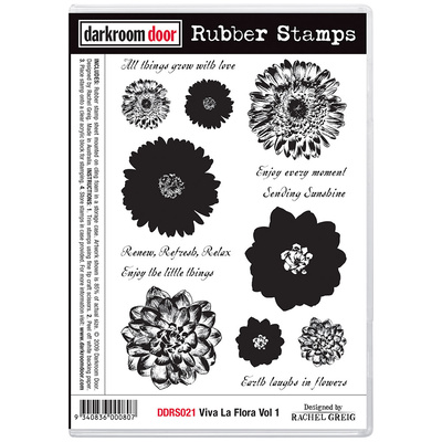 Rubber Stamp Set - Viva La Flora Vol 1