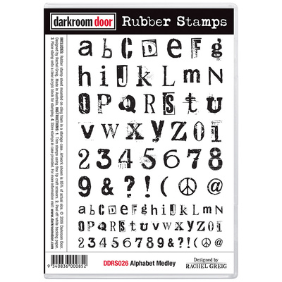 Rubber Stamp Set - Alphabet Medley