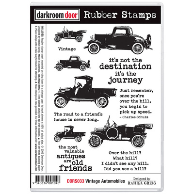 Rubber Stamp Set - Vintage Automobiles