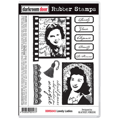 Rubber Stamp Set - Lovely Ladies