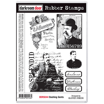 Rubber Stamp Set - Dashing Gents