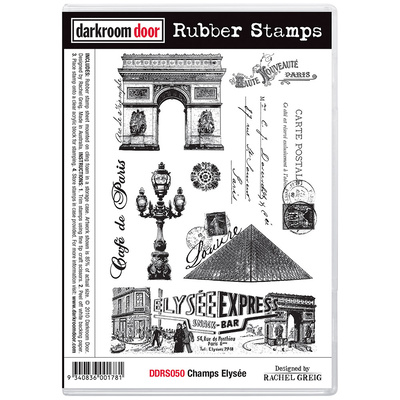 Rubber Stamp Set - Champs Elysée