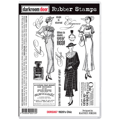 Rubber Stamp Set - 1920s Chic