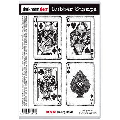 Rubber Stamp Set - Playing Cards