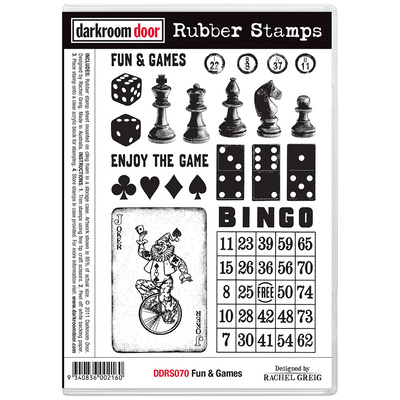 Rubber Stamp Set - Fun & Games