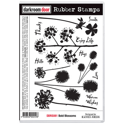 Rubber Stamp Set - Bold Blossoms