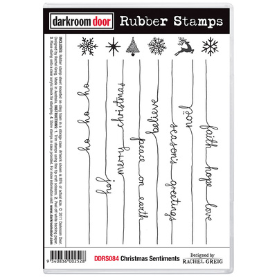 Rubber Stamp Set - Christmas Sentiments