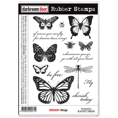 Rubber Stamp Set - Wings