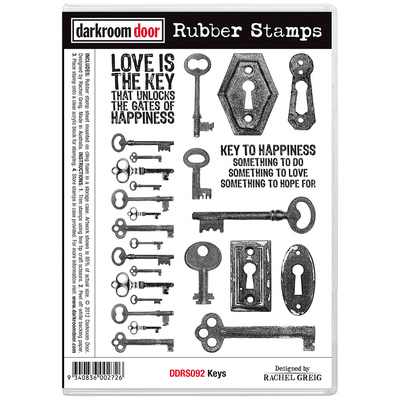 Rubber Stamp Set - Keys