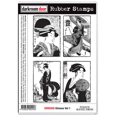 Rubber Stamp Set - Kimono Vol 1