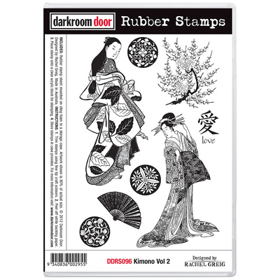 Rubber Stamp Set - Kimono Vol 2