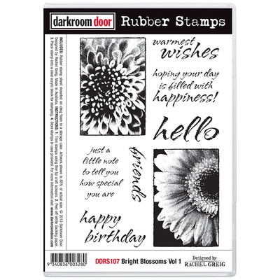 Rubber Stamp Set - Bright Blossoms Vol 1