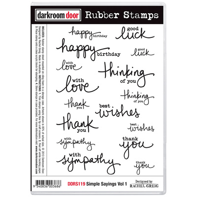Rubber Stamp Set - Simple Sayings Vol 1