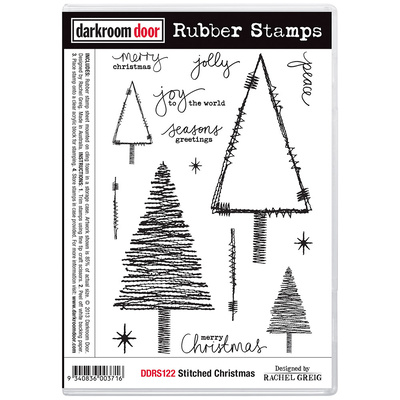 Rubber Stamp Set - Stitched Christmas