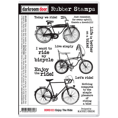 Rubber Stamp Set - Enjoy The Ride