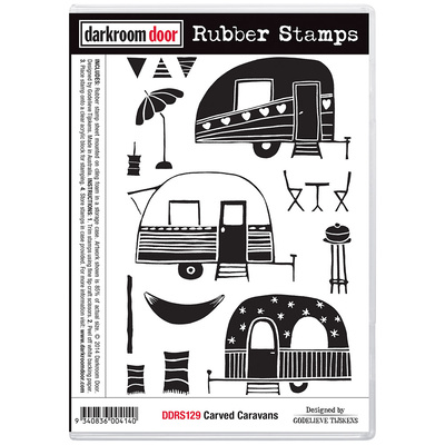 Rubber Stamp Set - Carved Caravans