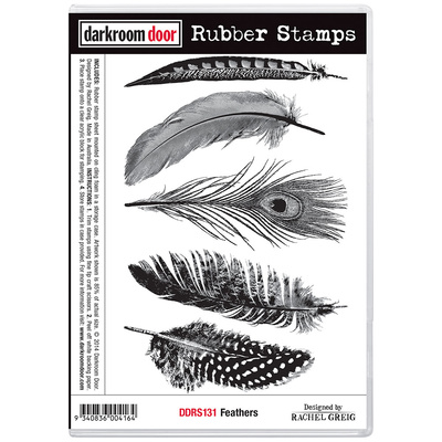 Rubber Stamp Set - Feathers