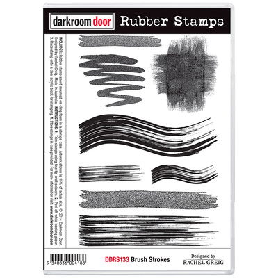 Rubber Stamp Set - Brush Strokes