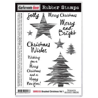 Rubber Stamp Set - Brushed Christmas Vol 1