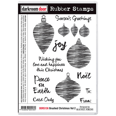 Rubber Stamp Set - Brushed Christmas Vol 2