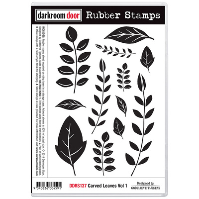 Rubber Stamp Set - Carved Leaves Vol 1