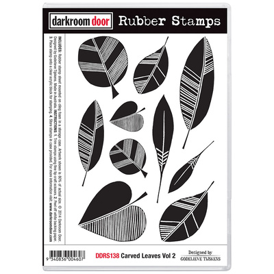 Rubber Stamp Set - Carved Leaves Vol 2