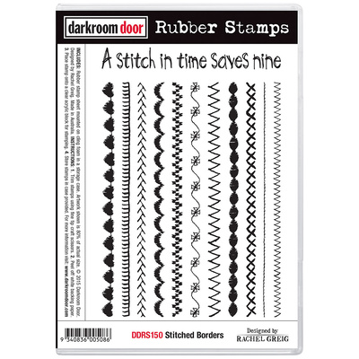 Rubber Stamp Set - Stitched Borders