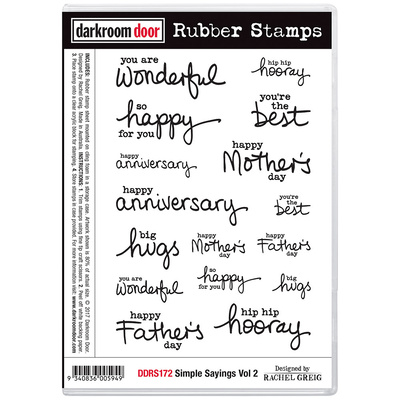 Rubber Stamp Set - Simple Sayings Vol 2