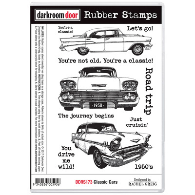 Rubber Stamp Set - Classic Cars Vol 1
