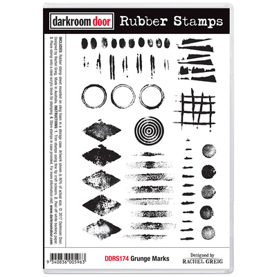 Rubber Stamp Set - Grunge Marks