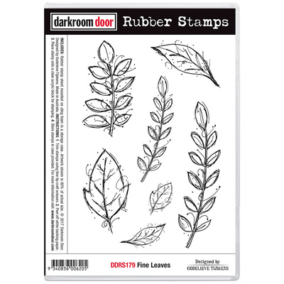 Rubber Stamp Set - Fine Leaves