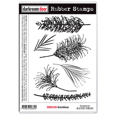Rubber Stamp Set - Grevilleas