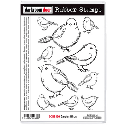 Rubber Stamp Set - Garden Birds