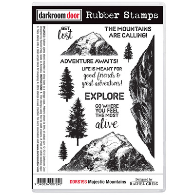 Rubber Stamp Set - Majestic Mountains