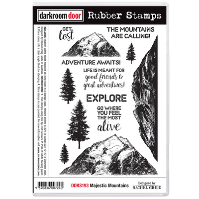 Rubber Stamp Set - Majestic Mountains